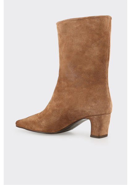 Taba Deri Kadın Klasik Bot modelleri