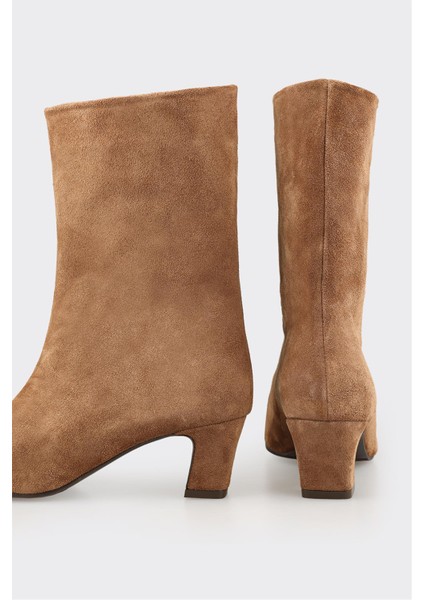 Taba Deri Kadın Klasik Bot fırsatları