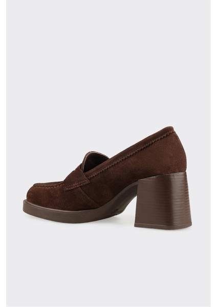 Kahve Deri Kadın Ayakkabı modelleri