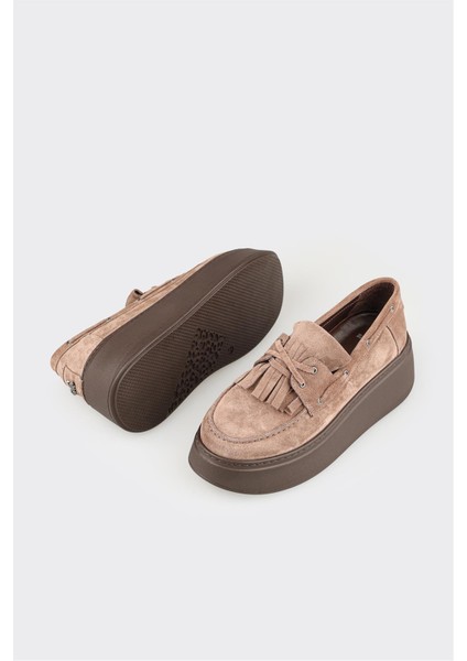 Vizon Deri Kadın Günlük Ayakkabı modelleri