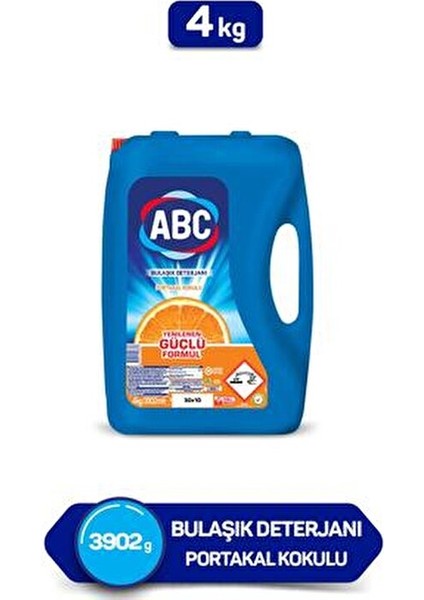 Bulaşık Deterjanı 4 kg Portakal Aromalı Güçlü Formül ile Elde Yıkama İçin fiyatları