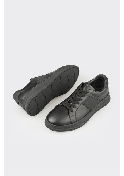 Siyah Deri Erkek Günlük Ayakkabı modelleri