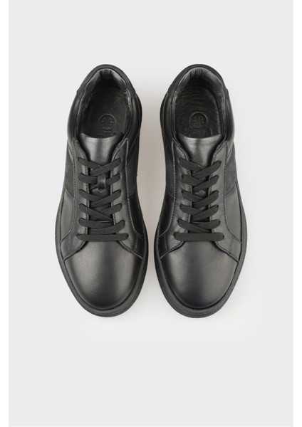 Siyah Deri Erkek Günlük Ayakkabı fırsatları