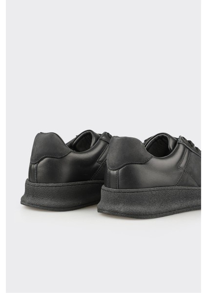 Siyah Deri Erkek Günlük Ayakkabı indirimleri