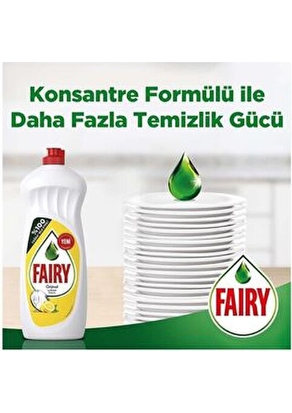 Sıvı Bulaşık Deterjanı Limon 650 ml Yağ Kaldırıcı Etkili İki Adet