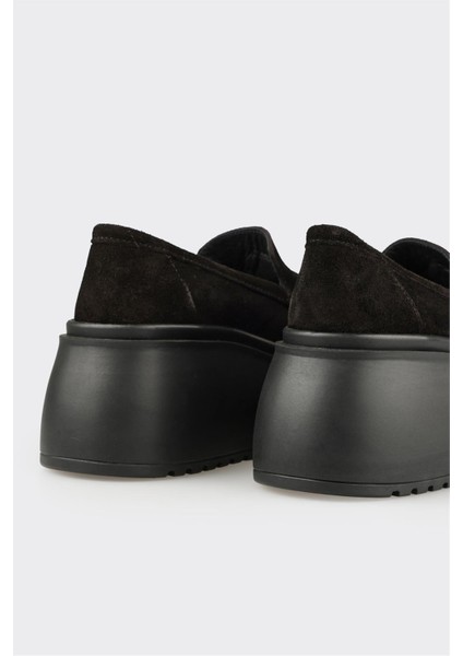 Siyah Deri Kadın Topuklu Ayakkabı indirimleri