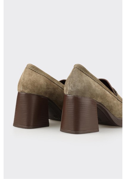 Haki Deri Kadın Ayakkabı fırsatları