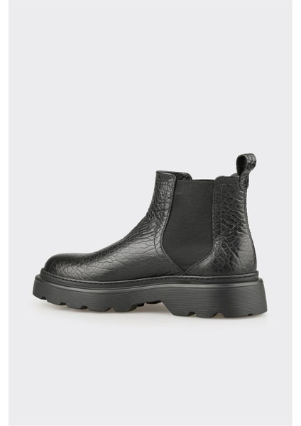 Siyah Deri Erkek Günlük Bot modelleri