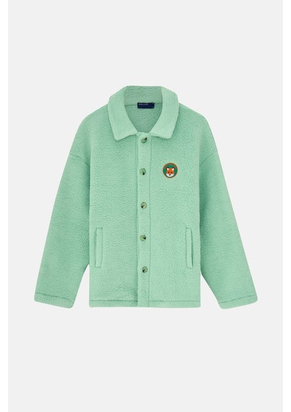 Kızıl Tilki Sherpa Ceket - Mint Yeşili