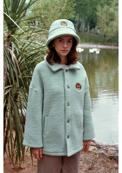 Kızıl Tilki Sherpa Ceket - Mint Yeşili indirimleri