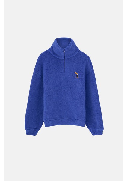 Tukan Sherpa Quarter-Zip Sweatshirt - Saks Mavi