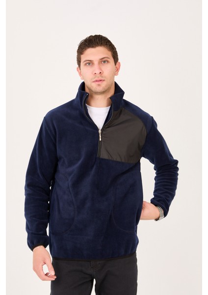 Regular/normal Kesim Dik Yaka Fermuarlı Polar Erkek Sweatshirt - R2642 fiyatları