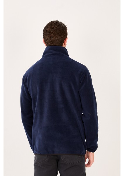 Regular/normal Kesim Dik Yaka Fermuarlı Polar Erkek Sweatshirt - R2642 modelleri