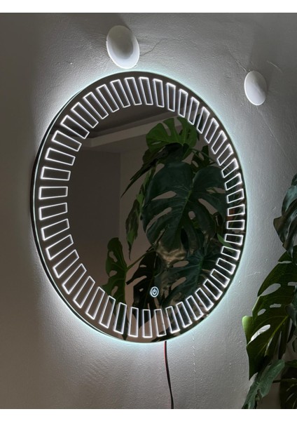 Rectangle Sunray Minimalist LEDLİ Özel Tasarım Ayna