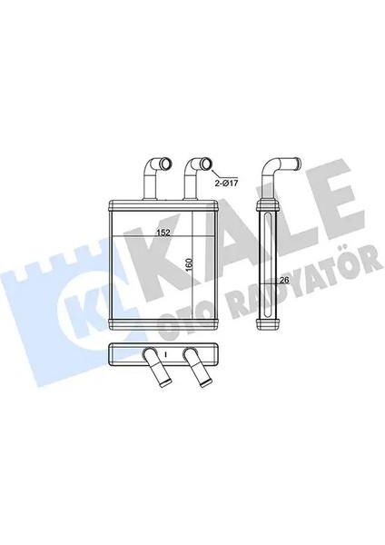 346570 Kalorifer Petegi 0K60A61010 OK60A61010