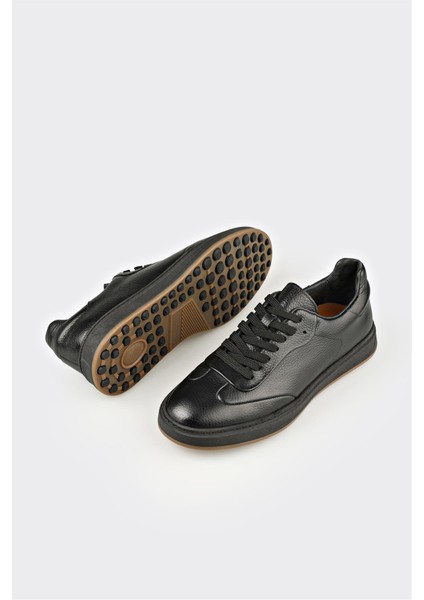 Siyah Deri Erkek Günlük Ayakkabı modelleri