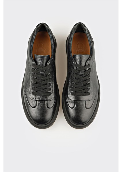 Siyah Deri Erkek Günlük Ayakkabı fırsatları