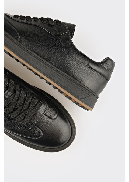 Siyah Deri Erkek Günlük Ayakkabı indirimleri