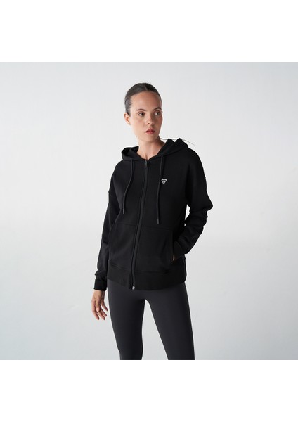 Hmlt-ic icona Zip Kadın Siyah Sweatshirt 921774-2001