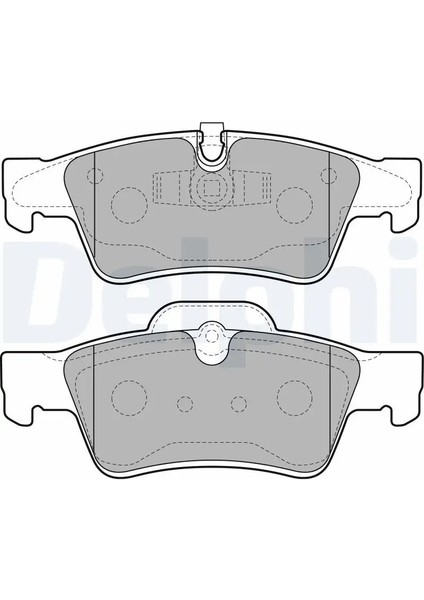 LP2124 Arka Fren Balatasi A0044205220 A1644201520 A1644201920