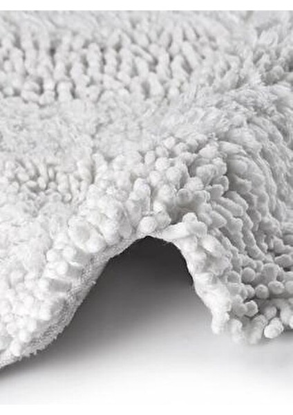 Makaroni Doğal Pamuklu 2'li Banyo Paspas Seti 60X100+50X60 cm Beyaz fırsatları