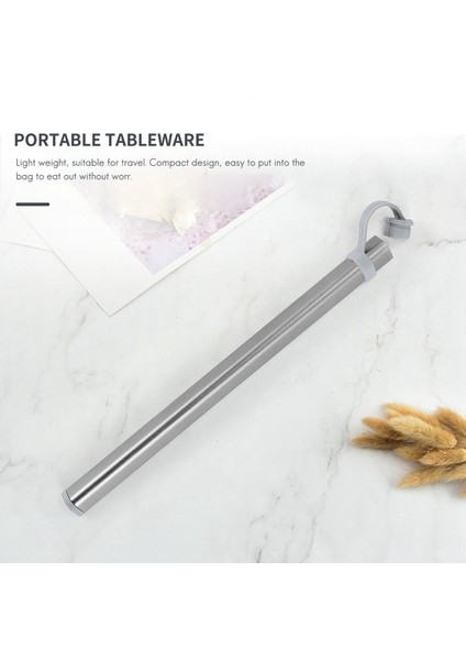 Yemek Çubukları Depolama Tüpleri Titanyum Çubukları Için Alüminyum Alaşım Kutusu Kasa Çubuklar Gri (Yurt Dışından) fiyatları