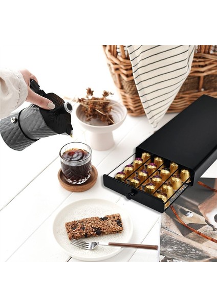 40 Kapsül Kahve Kapsülü Organizatör Depolama Standı Pratik Kahve Çekmeceleri Kapsüller Için Nespresso Kahve Kapsülü (Yurt Dışından) modelleri