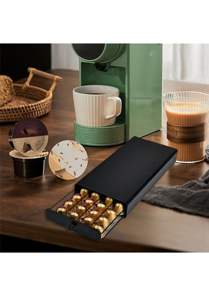 40 Kapsül Kahve Kapsülü Organizatör Depolama Standı Pratik Kahve Çekmeceleri Kapsüller Için Nespresso Kahve Kapsülü (Yurt Dışından) fırsatları