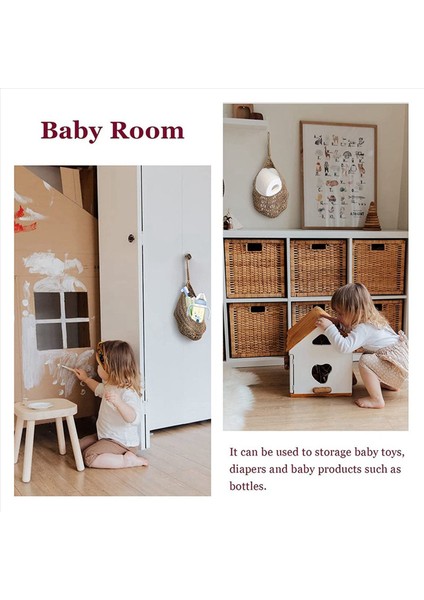 Kiler Için Asılı Sicim Soğan Sepeti Patates Sarımsak Kiler Depolama Sepetleri Boho Duvar Sepetleri 6pcs (Yurt Dışından) fırsatları