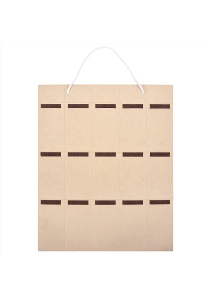 Gözlük Organizatör Güneş Gözlüğü Organizatör Depolama Asma Çanta Güneş Gözlüğü Gözlükler Duvar Montajı Organizatör 15 Yuva Gözlük Tutucu Bej+Kahverengi (Yurt Dışından)