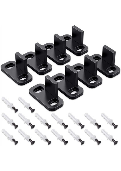 48X Sürgülü Barn Kapı Zemin Kılavuzları Dolap Kapı Kılavuzları Donanım Plastik Basit Zemin Duvarı Monte Alt Track Rehber (Yurt Dışından) fiyatları