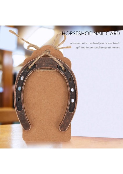 10 Adet Iyi Şanslı At Nalı Düğün Iyilikleri Kraft Etiketleri ile Vintage Düğün Partisi Süslemeleri Için Rustik At Nalı Ler (Yurt Dışından) modelleri