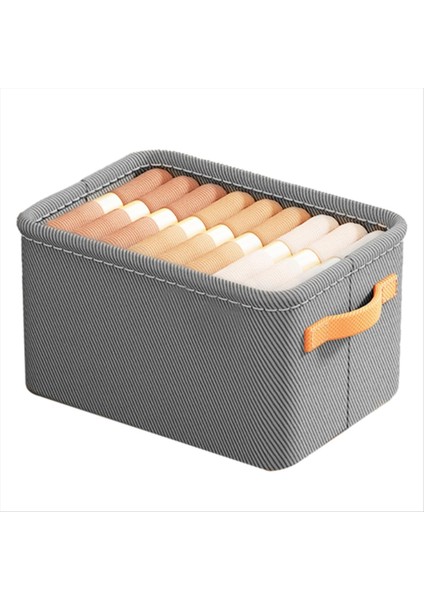 Çok Fonksiyonlu Dolap Organizatörü Çelik Halka Saklama Kutusu Kumaş Katlanır Yatak Odası Gardırod Giysileri Saklama Kutusu B (Yurt Dışından)