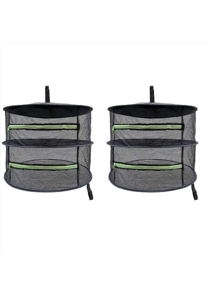 2x 2 Katmanlar Bitki Kurutma Rafı Gıda Kurutma Makinesi Örgü Kurutma Rafı Örgü Net Kurutma Makinesi Net Kurutucu Kurutma Rafı Asılı Katlanabilir (Yurt Dışından)