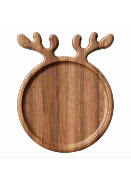 Ahşap Noel Tepsisi Noel Ağacı Meyve Kasesi Ev Atıştırmalık Tabağı Şeker Demir Kavun Tohumları Kurutulmuş Meyve Pizza Tabağı L (Yurt Dışından)