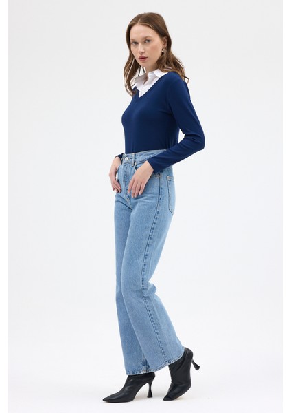 8198A Gömlek Yaka Bluz Laci fırsatları