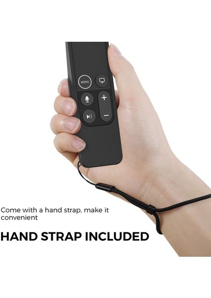 2017 Için Apple Tv Hd/4k Siri Siri Uzak Tv Siri Siri Uzaktan 1 Gen Kılıfı Airtag Tutucu Anti Slip Silikon Kapak Siyah (Yurt Dışından) fırsatları