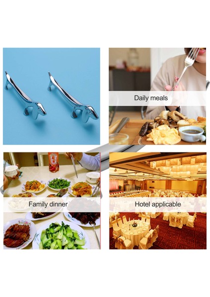 6 Adet Yemek Çubukları Dinlenme Küçük Köpek Çubukları Tutucu Dachshund Çinko Alaşım Çatal Standı Kaşık Sofra Rafı Tutucu Aracı (Yurt Dışından) indirimleri