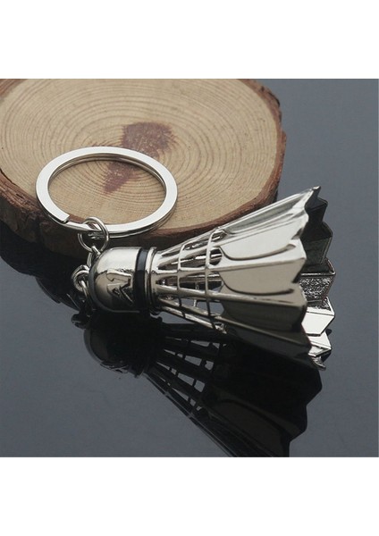 5x Metal Badminton Anahtar Zinciri Üç Boyutlu Badminton Turnuvası Lik Eşya Anahtar Zinciri Kolye Spor Spor Kolye (Yurt Dışından)