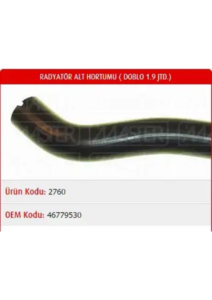 M2760 Radyator Hortumu Alt 46779530