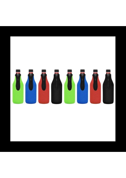 40 Paket Bira Şişesi Izolatör Kılıf Içecek Soğuk Zip-Up Şişe Ceketleri Bira Şişesi Soğutucu Kollu Neopren Kapak (Yurt Dışından)