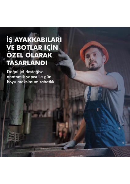 GC12 | Yumuşak Jel, İş Ayakkabıları ve Botlar İçin Rahat Ortopedik Destekli Konfor İç Tabanlık modelleri