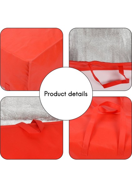 Katlanabilir Büyük Soğutucu Torba Taşınabilir Gıda Kek Yalıtımlı Torba Alüminyum Folyo Termal Kutu Su Geçirmez Buz Paketi Öğle Yemeği Kutusu Dağıtım Çantası Kırmızı (Yurt Dışından) indirimleri