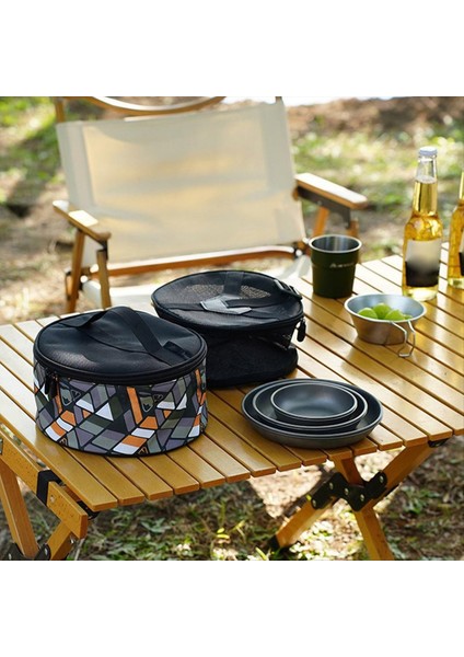 Taşınabilir Çatal Teşheri Depolama Çantası Kamp Tencere Organizatör Çantası Seyahat Pişirme Pişirme Çantası Açık Mekan Taşınabilir Kamp Mutfak (Yurt Dışından) modelleri