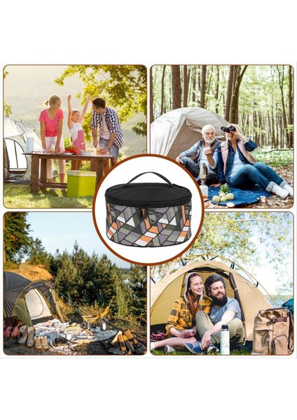 Taşınabilir Çatal Teşheri Depolama Çantası Kamp Tencere Organizatör Çantası Seyahat Pişirme Pişirme Çantası Açık Mekan Taşınabilir Kamp Mutfak (Yurt Dışından) indirimleri