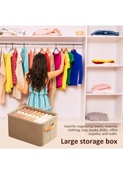 Çok Fonksiyonlu Dolap Organizatörü Çelik Halka Saklama Kutusu Kumaş Katlanır Yatak Odası Gardırop Giysileri Depolama Kutusu (Yurt Dışından) fırsatları