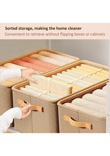 Çok Fonksiyonlu Dolap Organizatörü Çelik Halka Saklama Kutusu Kumaş Katlanır Yatak Odası Gardırop Giysileri Depolama Kutusu (Yurt Dışından) indirimleri