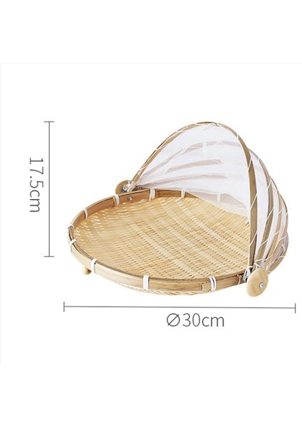 3x El Dokuması Çadır Sepet Tepsisi Meyve Bitkisel Ekmek Depolama Sepeti Basit Atmosfer Açık Piknik Örgü Net Kapak (Yurt Dışından) modelleri