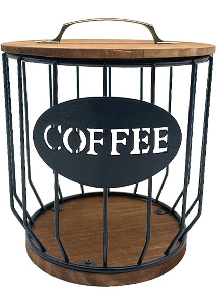 Içi Kahve Kapsülü Depolama Sepeti Meyve Kahve Pod Organizatör Home Cafe Hotel Siyah (Yurt Dışından)