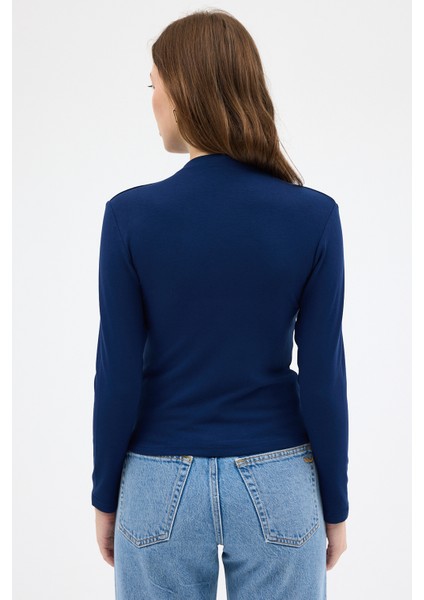 Laci Yarım Boğaz Uzun Kollu Body 2069